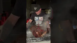 Smoked a 78 Pound Cow Leg for 24 hours