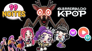 99 NOITES NA FLORESTA COM GUERREIRAS DO K-POP, RUMI, MIRA E ZOEY! Historinha- O mundo da Agata  