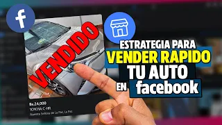 🤑Como VENDER TU AUTO RÁPIDO por facebook marketplace 😍Como VENDER PRODUCTOS en facebook marketplace