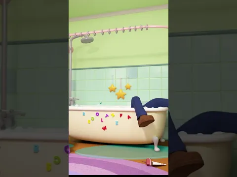 Bath Tub Accident! Daddy Needs To Be Safe 🛁🤭 #lellobee #shorts #clumsy #bathsong #safety
