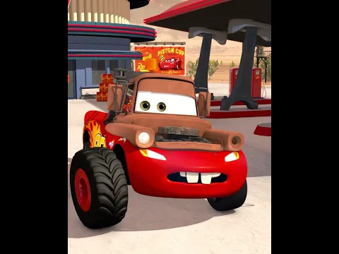 If Lightning McQueen And Mater Combined = McMater Monster Truck #lightningmcqueen