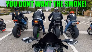 Racing To The Race Spot | R1M, RSV4, S1000rr, CBR1000rrr, ZX10r, R6, 1299 Panigale | Cafe 27