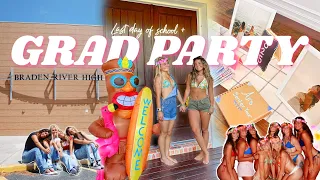 LAST DAY OF HIGH SCHOOL + GRAD PARTY|| The final moments of senior year :(