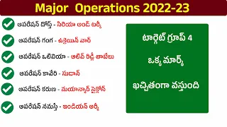Target Group 4 Various Operations 2022-23