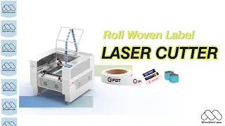 How to Cut Roll Woven Label | Label Laser Cutter | MimoWork Laser
