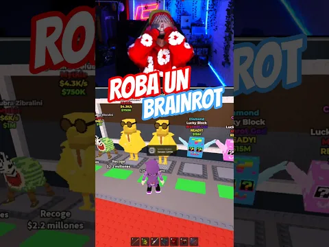 LUCKY BLOCK EN ROBA UN BRAINROT #roblox #shorts