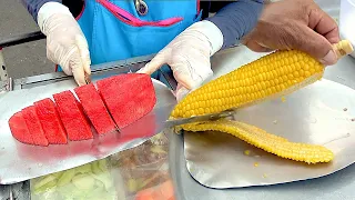 10 FRUITS CUTTING - SATISFYING STREET FOOD