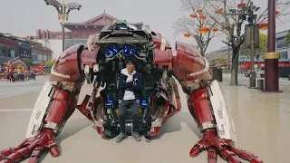This guy created special effects for Transformers and Iron Man, it’s so exciting！小伙打造变形金刚与钢铁侠特效，太精彩了