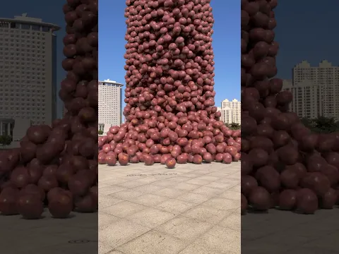 Vegetable and fruit collision scattering special effects Houdini special effects special e
