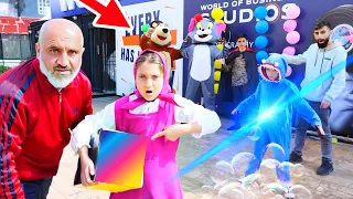 تحدي المكعب الخطير بين ماشا و بودي و عصابة الدب و توم و هاجي واجي الأشرار😱 ( كملوا الفيديو للأخير...