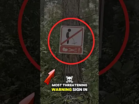 The Most Terrifying Forest Warning Sign You’ll Ever See 😱