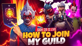 I AM BACK 🤩1 V 1 GUILD TEST ON LIVE #shorts #shortsfeed #freefire #sidh09official #freefire #viral