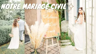 Notre mariage civil 💍