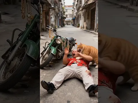 The cat caught the gold thief