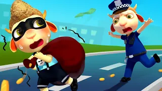 Cop Chasing Thief & Police Story for Kids | Cartoon for Kids | Dolly and Friends 3D