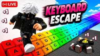 +1 speed keyboard live stream #roblox #keyboardescape #robloxlive
