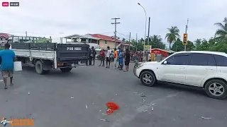 POLICE TAKE NACK MON REPOS, LUSIGNAN, ANNANDALE BUXTON AND ONWARD.