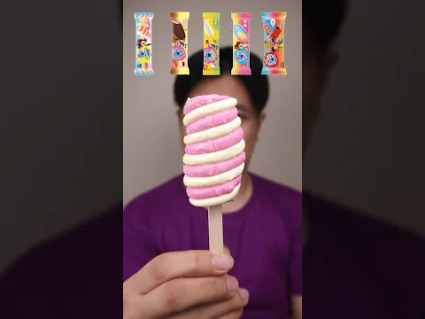 MAKAN BERBAGAI VARIAN ES KRIM PADDLE POP #asmr #shorts #icecream