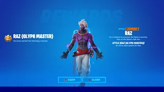 HOW TO UNLOCK RAZ GLYPH MASTER STYLE IN FORTNITE!
