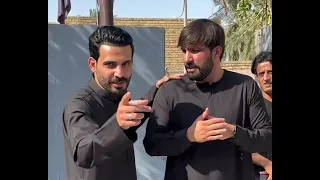 لقاء الرادود عباس عجيد العامري مع الرادود سجاد محمدي ويقرون قصيدة قمر بني هاشم سوية ❤#مثنى_ناجي 