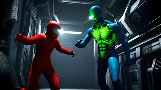 Among Us vs. Zombie Invasion: Electric Battle for the Spaceship!