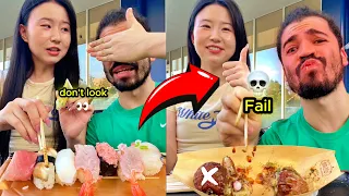 Sushi Wasabi Challenge Gone Wild 😱🍣 #sushichallenge #wasabichallenge