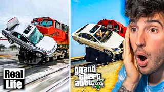 GTA 5 VS VIDA REAL!! #1 GRAND THEFT AUTO V EN LA VIDA REAL