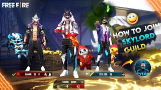 how to join v badge guild😱||v badge guild join🇨🇮||free fire world guild join😭guild||@Skylord69