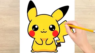 Cómo Dibujar a Pikachu Paso a Paso Fácil ⚡