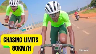 I hit 80km/h doing motor pacing. 