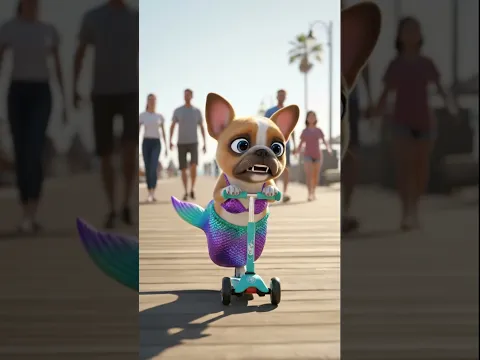 Why This Cute Dog Bought a Mermaid Costume? His Secret Plan is Revealed!