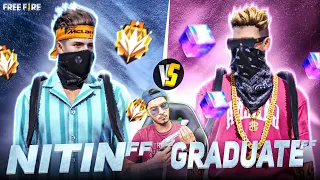 Nitin FF vs Graduate FF 1 vs 1 Custom || Void Gamer Reaction With Facecam