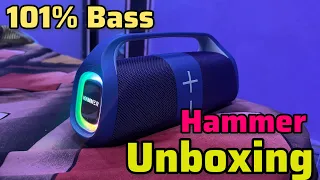 HAMMER Boom 30W Bluetooth Speaker Unboxing & Review: 30H Battery, RGB Lights 🔥 Best Under ₹2500