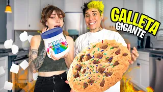 HACEMOS LA GALLETA DE MALVAVISCOS GIGANTE MAS GRANDE DEL MUNDO !!!