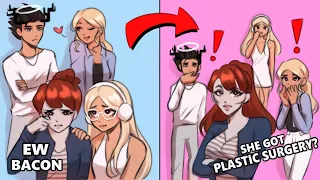 🥓💖TEXT to speech ROBLOX💖🥓 Bacon gets plastic surgery to become popular ROBLOX Story