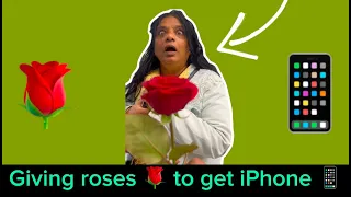 Giving roses 🌹 to get iPhone 📱