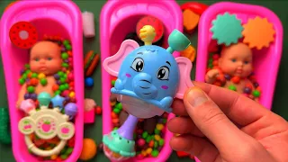 Pure ASMR Bliss 😌🍭 | Dolls Candy Bath & Rattle Sounds 완전 힐링 ASMR 😌🍬 | 인형 캔디 목욕과 딸랑이 소리