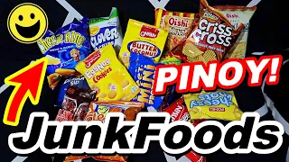 FILIPINO Junk Foods ( 27 Old + New Brands of Pinoy Chichirya )