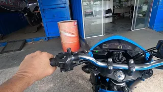 HORNET DO REX 2501 TEST RIDE ESCAPAMENTO ATALLA 3 POLEGADAS 3 DOBRINHAS AÇO ARBONO MONSTRUOSO