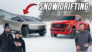 Cybertruck & F350 Dually (Snow Drifting)
