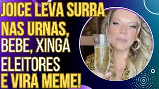 HAHAHA: Joice Hasselmann é humilhada nas urnas, bebe, xinga eleitores e vira meme!