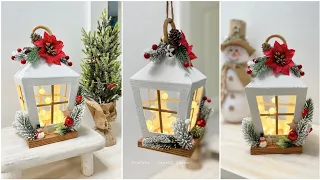 Manualidades NAVIDEÑAS 2024 🎄 ¿Cómo hacer un FAROL NAVIDEÑO? 😍
