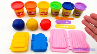 Creating Ice Cream with Play-Doh, Learning Colors and How to Mix Them