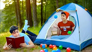 لما تخيم انت واخوك الصغير يوم الوقفة 😂🏕️ | بلال بيبو