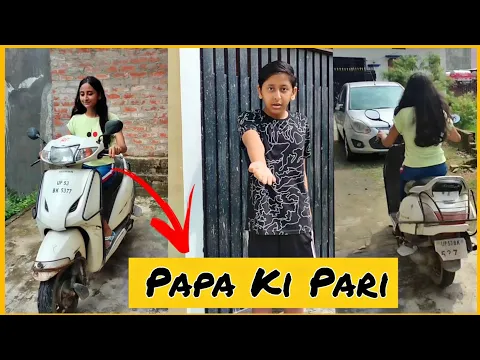पापा की परी On scooty🛵 #shorts
