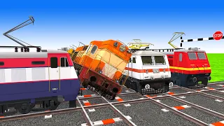 【踏切アニメ】あぶない電車 5 TRAIN THOMAS 🚦 Fumikiri 3D Railroad Crossing Animation Kereta Api Kartun #123