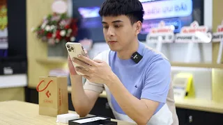 Hồ Quang Hiếu tới mua iPhone 13 Pro Max tại Clickbuy