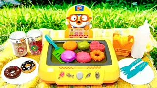 [🍩Toy asmr🍩] Pororo Magic Donut Cooking pan ASMR | Satisfying with Unboxing & Review Toys