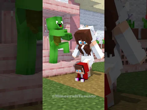 Ghost JJ's sister Dancing on JJ toy 🎵😝 - MAIZEN Minecraft Animation #shorts