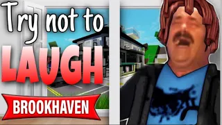 Try not to laugh 😂 - Brookhaven Funny Moments #3 😍
